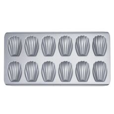 BM1067 Stampo per torta antiaderente a forma di conchiglia Stampo per teglia per biscotti da cucina, specificazione: argento addensato