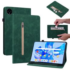 Custodia per tablet in pelle con cerniera tinta unita per Huawei MatePad Pro 11 2022 Skin Feel (verde)