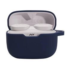 Custodia protettiva in silicone per auricolari wireless JBL T230NC TWS (blu scuro)