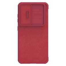 Per Samsung Galaxy S23 5G NILLKIN QIN Series Pro Cover per fotocamera scorrevole Design Custodia in pelle per telefono (rosso)