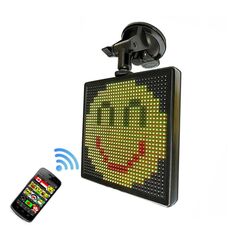 P4-32x32 RGB Full Color Emoji Picture LED Car Display Trasmissione wireless Wifi Personalizzato