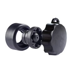 Manopola antifurto con dado in rame M6 Staffa di navigazione per telefono cellulare per moto Accessori antifurto(Nero)