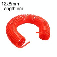Tubo a molla in PU flessibile per compressore LAIZE senza connettore, specifica: 12x8 mm, 6 m