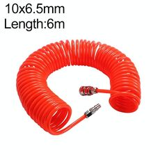 Compressore LAIZE Tubo a molla in PU flessibile ad aria con connettore, specifica: 10x6,5 mm, 6 m