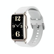 Per Huawei Fit Mini cinturino in silicone con fibbia colorata (bianco)
