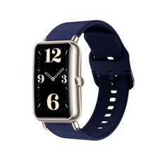 Per Huawei Fit Mini cinturino in silicone con fibbia colorata (blu notte)