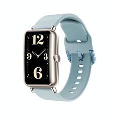 Per Huawei Fit Mini cinturino in silicone con fibbia colorata (azzurro)