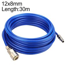 Tubo pneumatico in poliuretano flessibile ad alta pressione LAIZE con connettore, specifica: 12x8 mm, 30 m