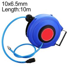 LAIZE Avvolgitubo pneumatico retrattile automatico per tubo pneumatico in PU, specifica: 10x6,5 mm, 10 m