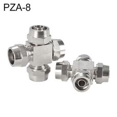 PZA-8 LAIZE Connettore rapido pneumatico tipo Y in rame nichelato