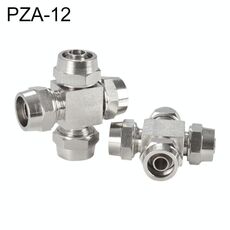 PZA-12 LAIZE Connettore rapido pneumatico tipo Y in rame nichelato