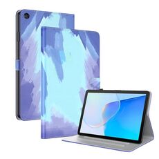 Per Huawei MatePad SE Custodia per tablet in pelle con motivo ad acquerello (neve invernale)