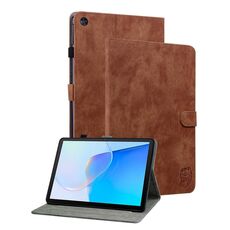 Per Huawei MatePad SE Custodia per tablet in pelle con motivo a tigre (marrone)