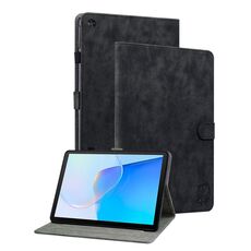 Per Huawei MatePad SE Custodia per tablet in pelle con motivo a tigre (nero)