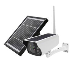 VESAFE Y4P Outdoor HD 1080P Telecamera IP di sicurezza ad energia solare, supporto rilevamento movimento e sveglia PIR, IP66 impermeabile (bianco)