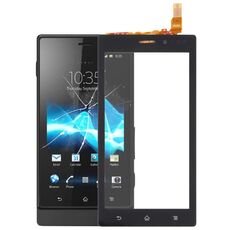 Pannello a sfioramento originale per Sony Xperia Sola MT27i (nero)