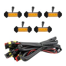 Per Toyota Tacoma TRD 2016-2019 5 in 1 Luci di avvertimento griglia anteriore a LED per auto, luci di marcia diurna e luci larghe