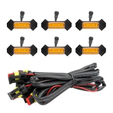 Per Toyota Tacoma TRD 2016-2019 6 in 1 Car LED Griglia anteriore Spie luminose, luci di marcia diurna e luci larghe