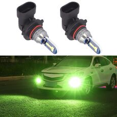 1 paio 9005 DC12V 7.8W Fendinebbia LED per auto (verde lime)