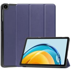 Per Huawei Matepad SE 10.4 Custodia per tablet Custer Pure Color 3-Fold in pelle (blu scuro)