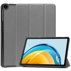Per Huawei Matepad SE 10.4 Custer custodia per tablet in pelle con supporto a 3 pieghe in puro colore (grigio)
