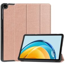 Per Huawei Matepad SE 10.4 Custer custodia per tablet in pelle con supporto a 3 pieghe in puro colore (oro rosa)