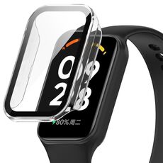 Per Redmi Band 2 PC + custodia protettiva per orologio integrato con pellicola temperata (trasparente)