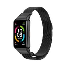Cinturino per orologio in metallo magnetico per Honor Band 7 Milan (nero)