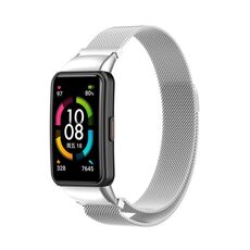 Cinturino per orologio in metallo magnetico per Honor Band 7 Milan (argento)