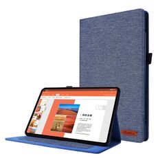 Per Lenovo Tab P11 Pro 11.5 2023 Flip orizzontale TPU + custodia protettiva per tablet in tessuto PU (blu scuro)