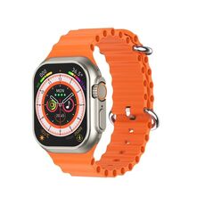 W800 Ultra Smart Watch con schermo a colori da 2,02 pollici, supporto monitoraggio della frequenza cardiaca/monitoraggio della pressione sanguigna (arancione)