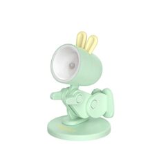 Mini lampada da tavolo Ornamenti desktop fai da te Luce notturna pieghevole (coniglio verde)