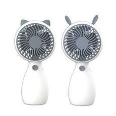 Mini ricarica USB MLS6035 da 2 pezzi con piccola ventola per cordino, consegna casuale stile (bianco)