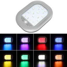 Luci di lettura per illuminazione a LED magnetiche colorate per auto (grigio)