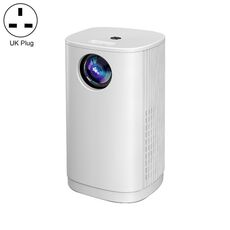 Mini proiettore LED portatile T1 480x360 800 lumen, specifica: spina UK (bianca)