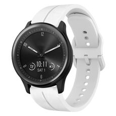 Per cinturino in silicone Garmin Vivomove Sport 20mm Loop (bianco)