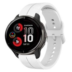 Per cinturino in silicone Garmin Venu 2 Plus 20mm Loop (bianco)