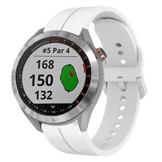 Per Garmin Approach S40 Cinturino in silicone da 20 mm con cinturino (bianco)