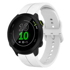 Per Garmin Forerunner 158 cinturino in silicone da 20 mm (bianco)