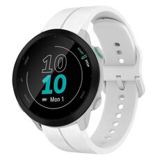 Per Garmin Forerunner 55 cinturino in silicone da 20 mm (bianco)