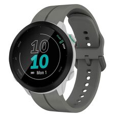 Per Garmin Forerunner 55 cinturino in silicone da 20 mm (grigio scuro)