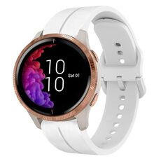 Per cinturino in silicone Garmin Venu 20mm Loop (bianco)
