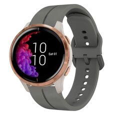 Per cinturino in silicone Garmin Venu 20mm Loop (grigio scuro)