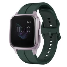 Per cinturino in silicone Garmin Venu SQ 20mm Loop (verde scuro)