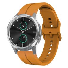 Per cinturino Garminmove Luxe da 20 mm in silicone con cinturino (giallo ambra)
