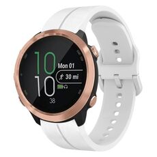 Per Garmin Forerunner 645 Music Cinturino in silicone da 20 mm con cinturino (bianco)