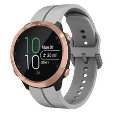 Per Garmin Forerunner 645 Music Cinturino in silicone da 20 mm con cinturino (grigio)