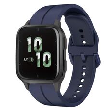 Per Garmin Forerunner Sq2 cinturino in silicone da 20 mm con cinturino (blu navy)