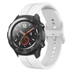 Per Huawei Watch 2 cinturino in silicone con cinturino da 20 mm (bianco)