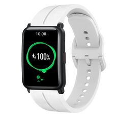 Cinturino per orologio in silicone For Honor Watch ES 20mm (bianco)